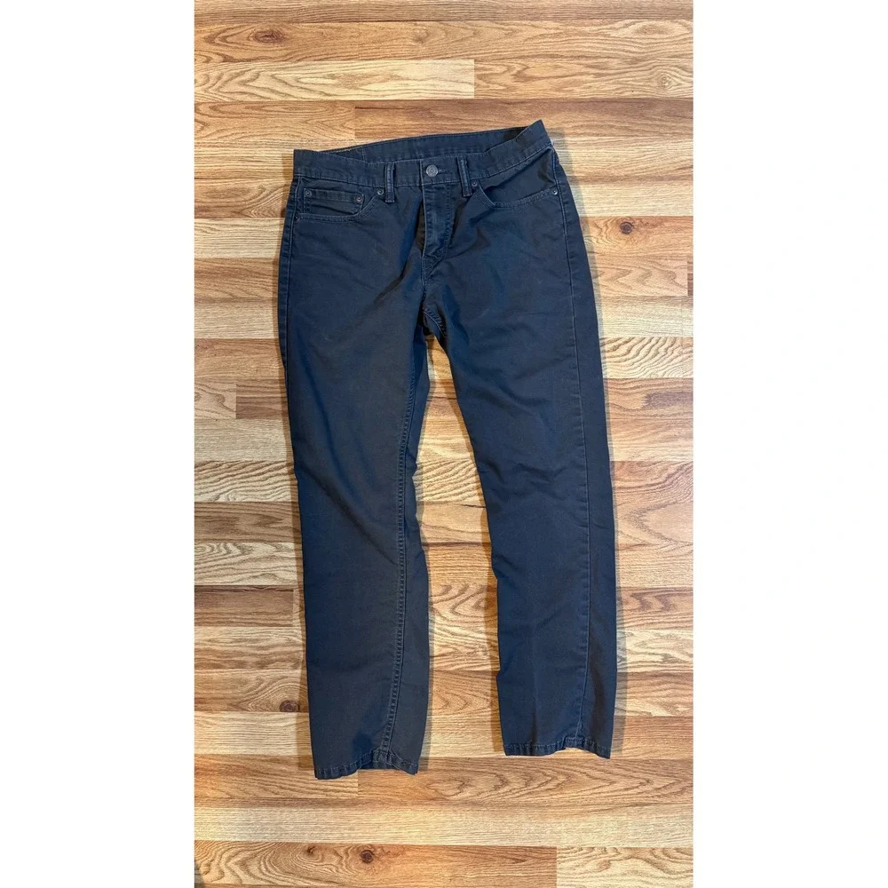 Levis 511 Slim Fit Pants Mens 32x30 Charcoal Gray Chino Jeans 5 Pocket Casual